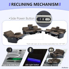 Power Recliner Loveseat Sofa - Image 6