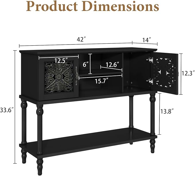ARTPOWER Vintage Console Table - Image 2