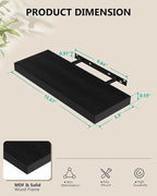 WALI Floating Shelves for Wall, 2 Tier Bathroom Storage Shelf Over Toilet - Image 2