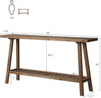 HOKYHOKY Reclaimed Solid Wood Console Table, Rectangular Couch Table Behind Sofa - Image 2
