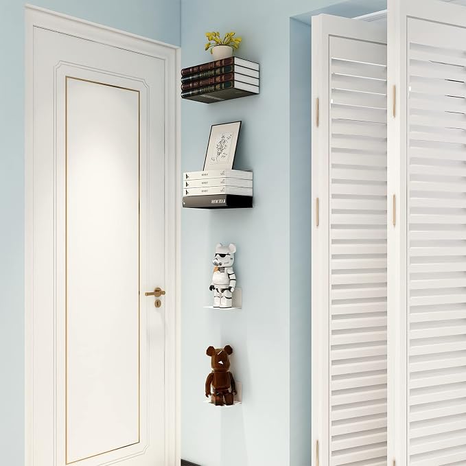 Fentec Invisible Floating Bookshelf, Wall Mounted Floating Bookshelves - Image 8