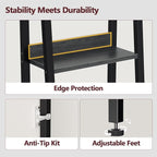 Furologee Bookshelf Set of 2, 6-Tier Ladder Shelf, Ladder Bookshelf - Image 6