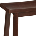 Amazon Basics Solid Wood Saddle-Seat Counter Height Bar Stools - Image 7