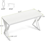 LITTLE TREE 55 Inch Large Simple Industrial Computer Desk Study Writing Table - Image 3