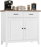 HORSTORS Kitchen Storage Cabinet, Modern Farmhouse Buffet Cabinet - Image 7