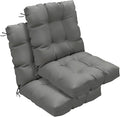 Outdoor Chair Cushions Set of 2, High Back Soft Seat Pad by zanwuhwyd