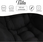 Tiita Lazy Chair with Ottoman, Comfy Leisure Sofa Armchair with Ottoman - Image 9