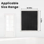 Adhesive Blackout Curtains- Self Stick Shades Window Blinds Curtains No Rod - Image 7