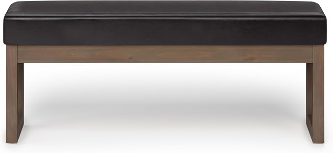SIMPLIHOME Milltown Large Ottoman Bench - Image 4