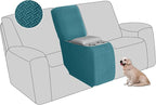 ALIECOM Recliner Sectional Couch Covers L Shape Stretch Corner Reclining by ALIECOM