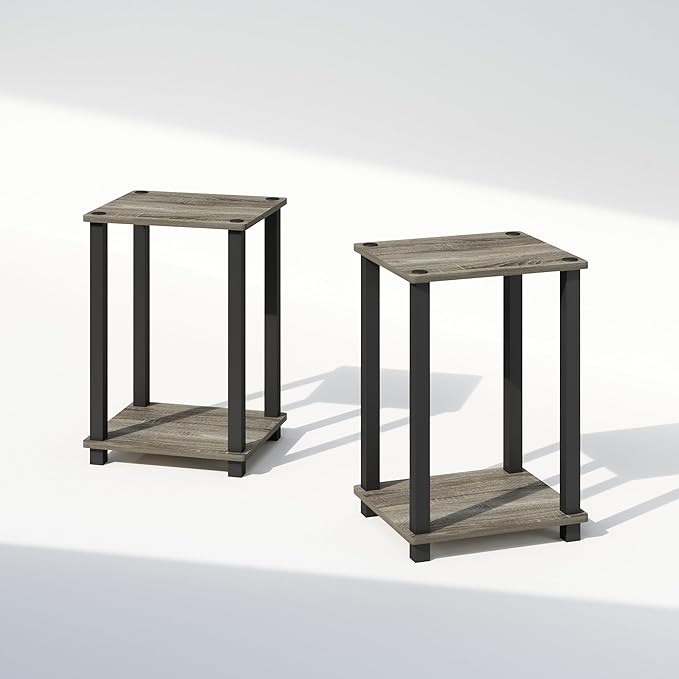 Furinno Simplistic Night Stand Set of 2, 2-Tier Small Nightstand - Image 5