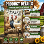 Chicken Metal Signs Rooster Kitchen Wall Decor 16x12 Inch - Image 3