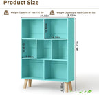 LEYAOYAO 7 Cube Bookshelf 3-Tier Bookcase - Image 2