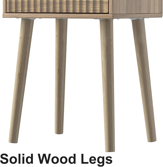 LAATOOREE Nightstands Set of 2, Small Size Side End Table, Bedside Table - Image 6