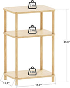 Bamboo End Table, Side Table for Small Space - Image 3
