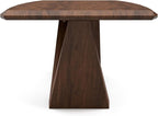 Furniture of America Nazaen III 82.5" Mid-Century Modern Solid Wood Live Edge - Image 10