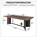 Hlivelood 78Inch Large Dining Table - Image 2