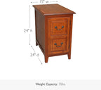 Leick Home Shaker End Table, Solid Wood, - Image 2