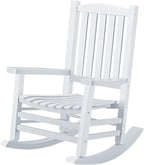 Hupmad Wooden Rocking Chair Outdoor Oversized Porch Rocker Chair, Patio Wooden by Hupmad