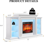 72" LED Lights Electric Fireplace - Image 2