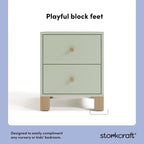 Storkcraft California 2 Drawer Nightstand - Image 4