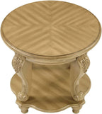 Round End Table for Living Room, Solid Wood Sofa Side Table - Image 7