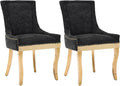 Upholstered Dining Chairs Set of 2, Modern Fabric Side Chairs by MZDOO