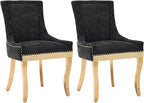 Upholstered Dining Chairs Set of 2, Modern Fabric Side Chairs by MZDOO