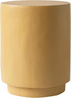 LeisureMod 14” Wide Round Side Table in Fiberstone by LeisureMod