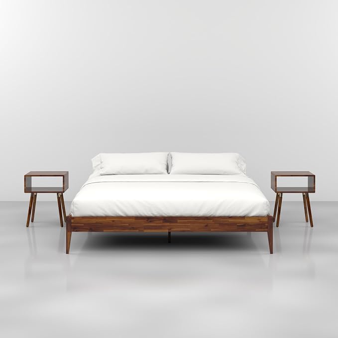 Bme Dinkee King Size Bed Frame, 15 Inch High Platform, Modern Minimalist Style - Image 5