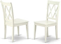 East West Furniture CLC-LWH-W Clarksville Dining Room Chairs by EastWestFurniture