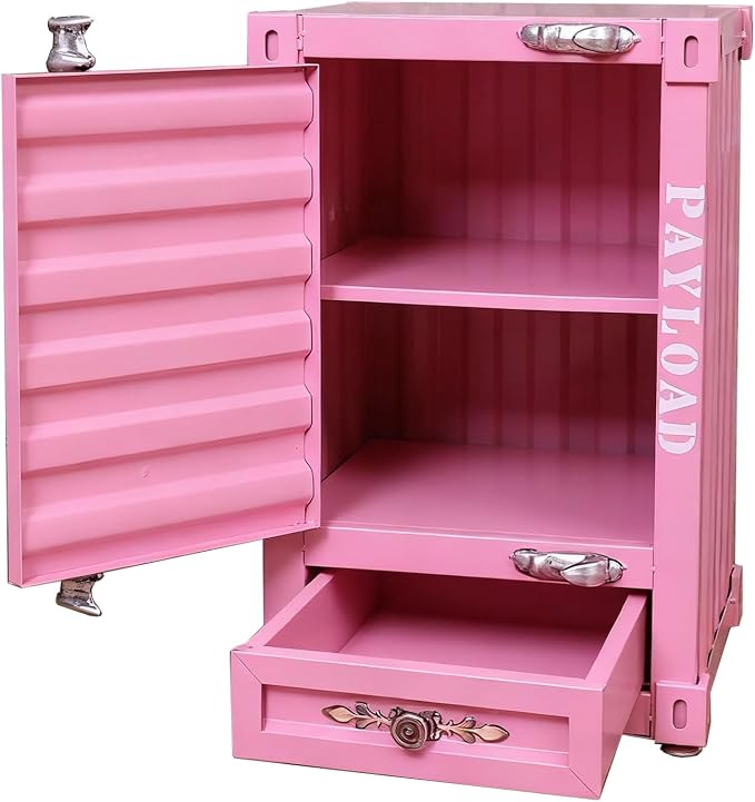 Industrial Shipping Container Nightstand by Runeqxar