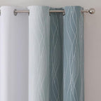 Stone Blue and Greyish White Blackout Curtains - Image 4