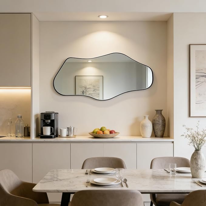 Irregular Wall Mirror, Modern Organic Mirrors - Image 2