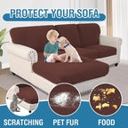 H.VERSAILTEX Sectional Couch Covers 3 Pieces Sofa Seat Cushion Covers L Shape - Image 7