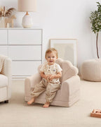 Blissful Diary Kids Couch, 2-in-1 Soft Toddler Couch Fold Out, Toddler Chair - Image 6