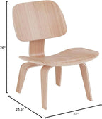 Modway EEI-510-NAT Fathom Mid-Century Modern Molded Plywood Lounge Accent Chair - Image 3