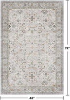 Washable Boho 4x6 Living Room Rug - Image 2
