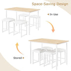 VECELO Kitchen Table and Chairs - Image 5