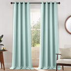 Yakamok Room Darkening Curtains 52x108 inch Length Aqua-Living Room | 2 panels by Yakamok