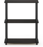 Furinno TURN-N-TUBE Storage Shelves, 3-Tier Book Shelf, Corner Shelf, Toolless - Image 6