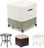 Patio Wicker Side Table Cover, Waterproof Square Patio Small Side Table Cover by LSongSKY
