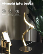 Yarra-Decor Modern Spiral Bedside Lamp - Image 2