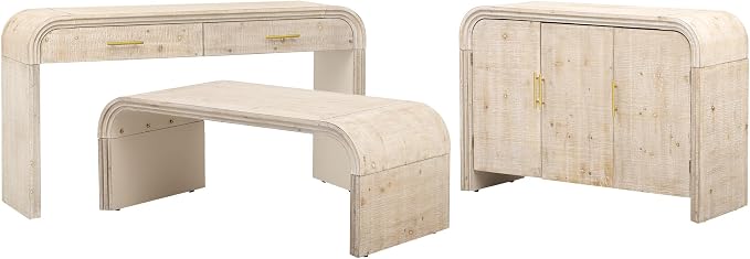 Retro Silhouette Sectional 3-Piece Set Containing Sideboard, Console Table and - Image 2