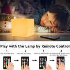4-In LED Cube Night Light, Cordless LED Light Cubes - Image 3