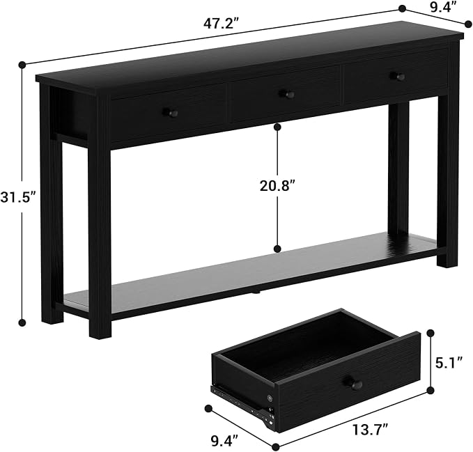 Homieasy Farmhouse Console Table - Image 3