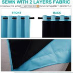 NICETOWN Insulated 100% Blackout Curtains, Noise Reducing Performance Drapes - Image 4