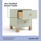 Storkcraft California 2 Drawer Nightstand - Image 5