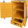 Industrial Shipping Container Nightstand by Runeqxar