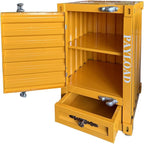 Industrial Shipping Container Nightstand by Runeqxar